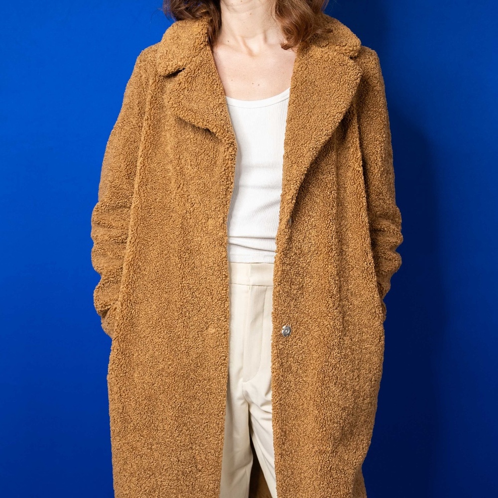 Rachel Zoe Beige Teddy Coat